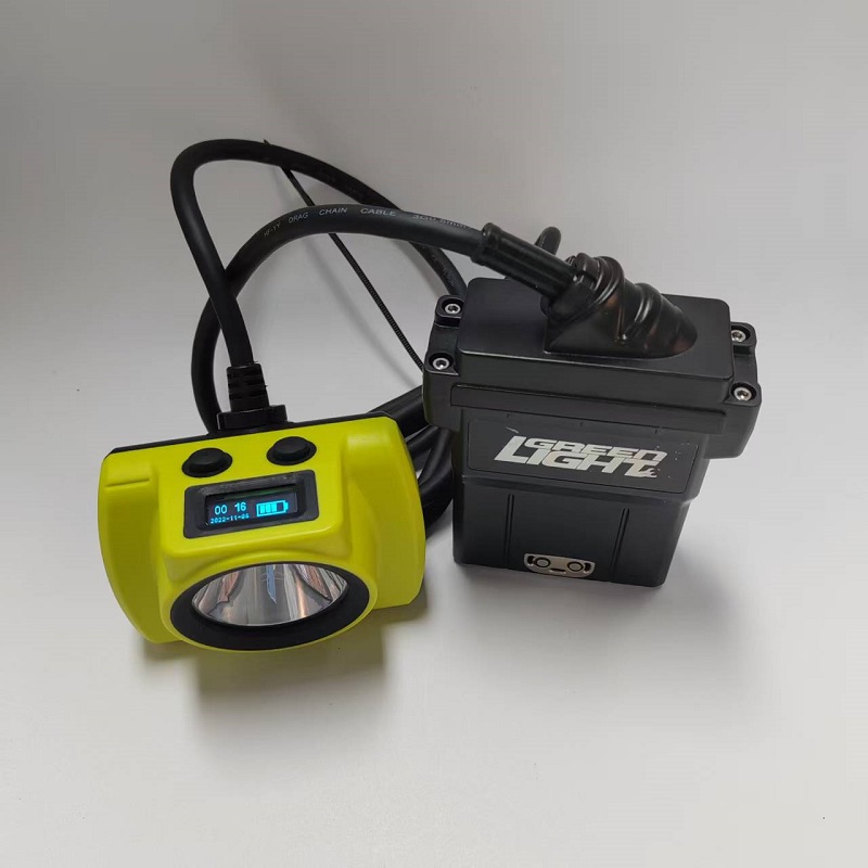 Super Bright 13.6Ah Waterproof Ip68 Mining Cap Lamp 25000lux Underground Mine Helmet Light