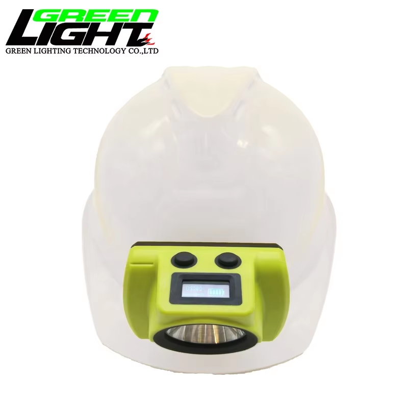 New Generation OLED Screen 7Ah Supper Bright Mining Hard Hat Light 30hrs Lighting Time
