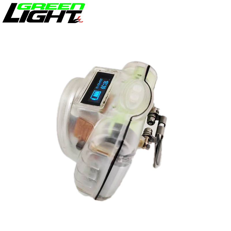 25000 lux 7Ah Magnetic USB Rechargeable Cordless Coal Mining Lights + OLED Screen for Time Logo Battery Level Display