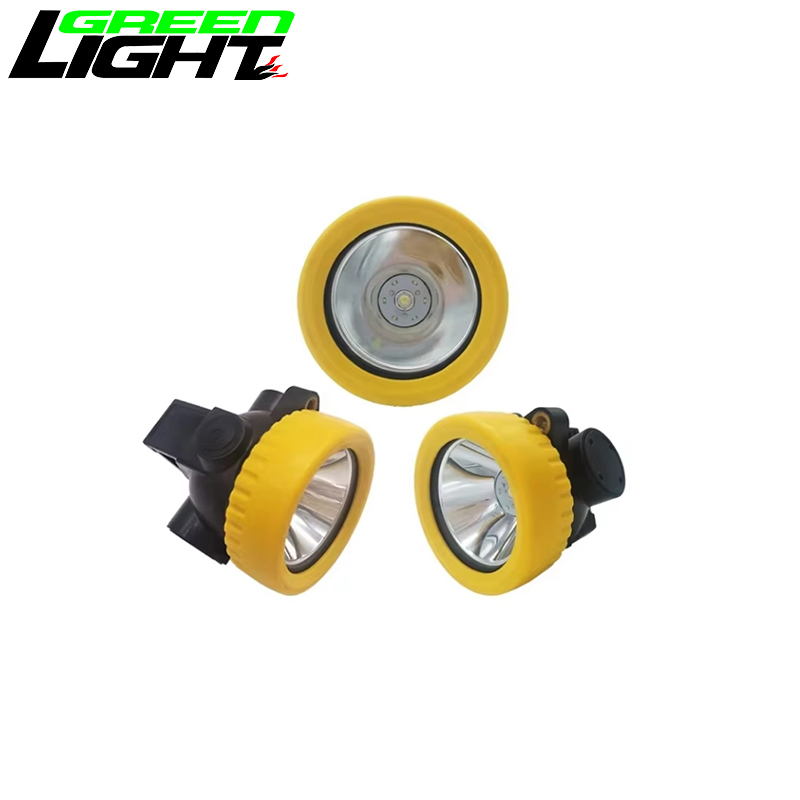 3.7V 1000 Battery Cycles 5000lux Led Miners Cap Lamp