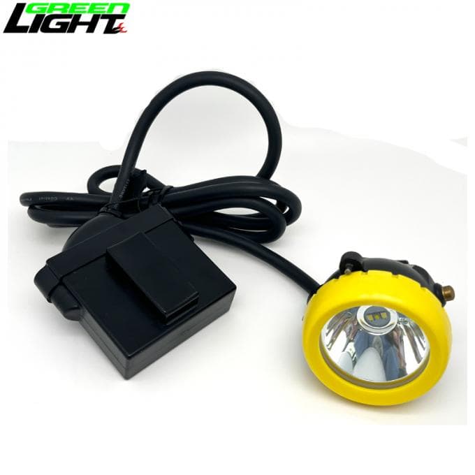 Underground Corded Miner Cap Lamp 7800mah 10000Lux Led Mining Light Impact Resistant Hard Hat Light