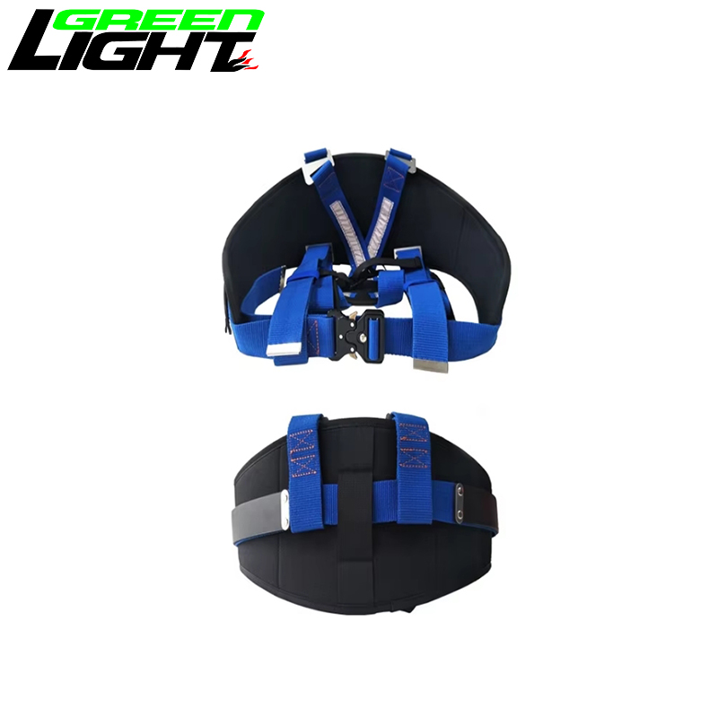 Adjustable Nylon Miner Safety Belt With Waist Belt Shoulder Strap for Mining Lamp Battery and Self-rescuer