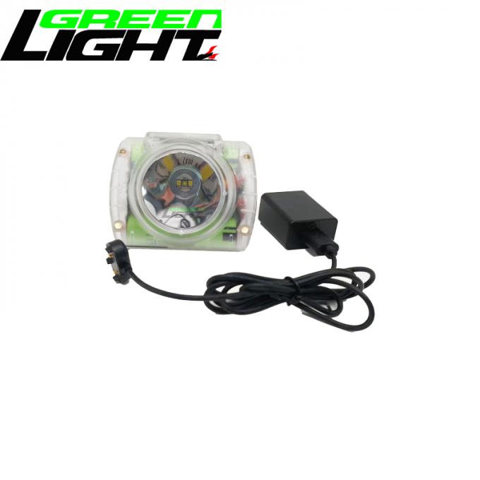 6.8ah Low Battery Power Alarm 15000 Lux Cordless Mining Cap Lamp Ip68 Waterproof 1200 Cycles