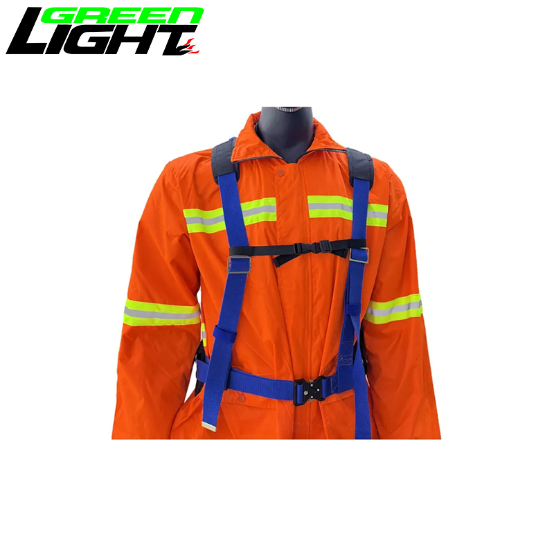 Adjustable High Strength Miner's Safety Belt With Reflective Straps