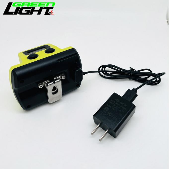 25000lux Coal Mine Lamp OLED Display 6.8Ah 3.7V 2.96W Ip68 Explosion Proof USB Charger 1200 Cycles