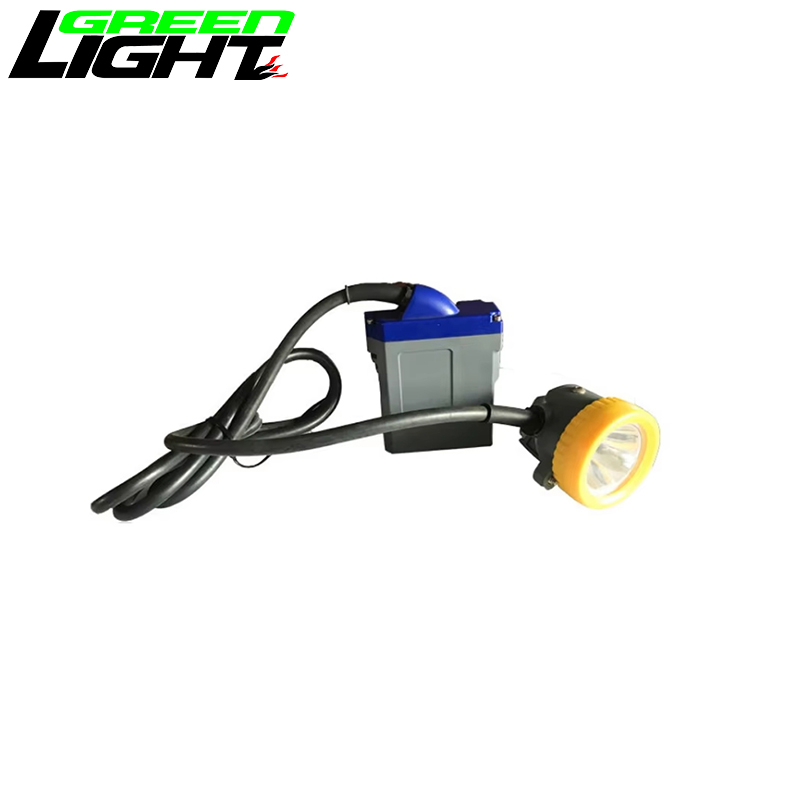 IP67 3.7V 15000lux Corded Miners Cap Lamp 7.8Ah Rechargeable Li-ion Battery