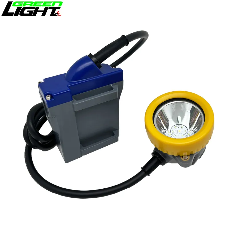 Best IP67 3.7V 15000lux Corded Miners Cap Lamp 7.8Ah Rechargeable Li-ion Battery wholesale