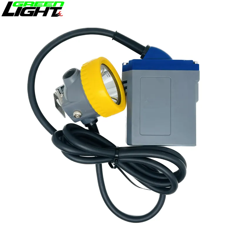 IP67 3.7V 15000lux Corded Miners Cap Lamp 7.8Ah Rechargeable Li-ion Battery