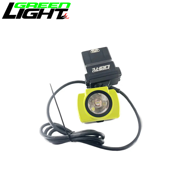 14Ah 25000lux OLED Screen Impact Resistant Mining Cap Light with Tempered Glass Lens