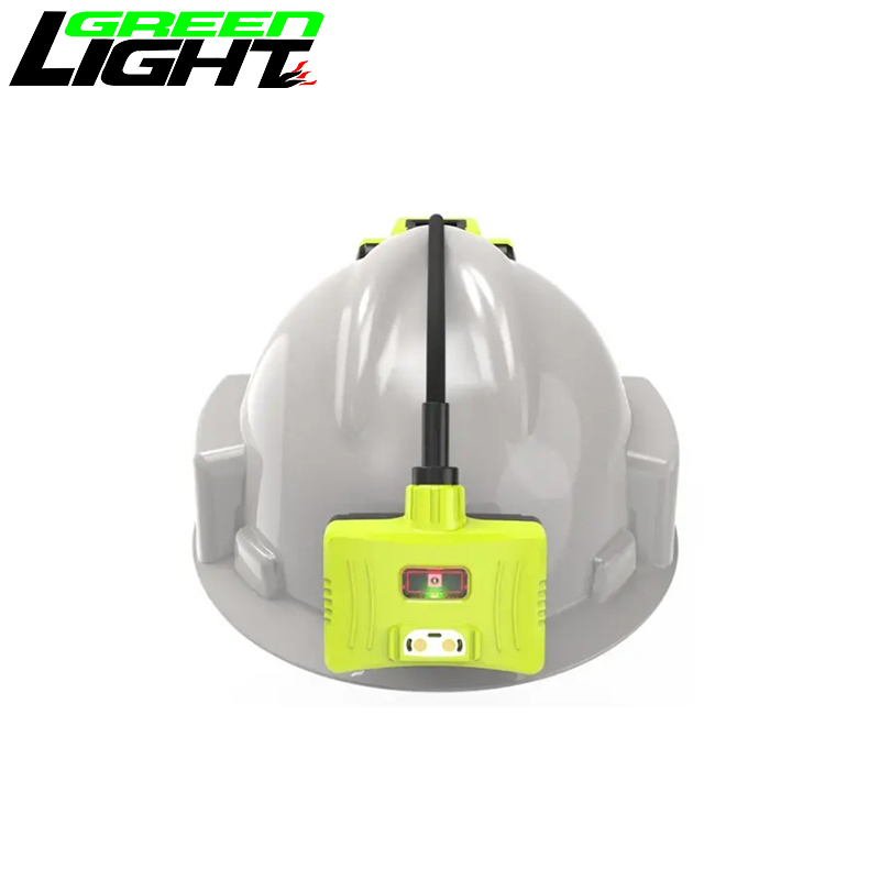 USB Rechargeable 30hrs Lighting Time Durable Mining Hard Hat Light with Safety Warning Light