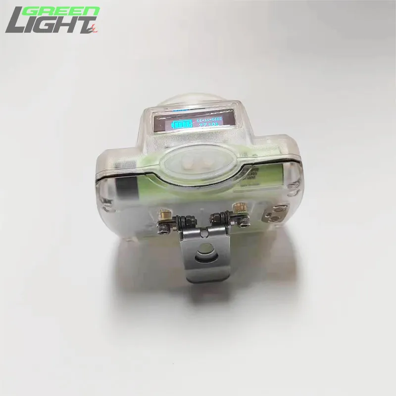 15000lux 1200 battery cycles Cree Led Mining Hat Light with OLED Screen