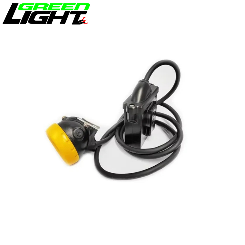 3.7V 216lumen 10000lux 7800mah Coal Miner Headlamp Low Power Warning Function
