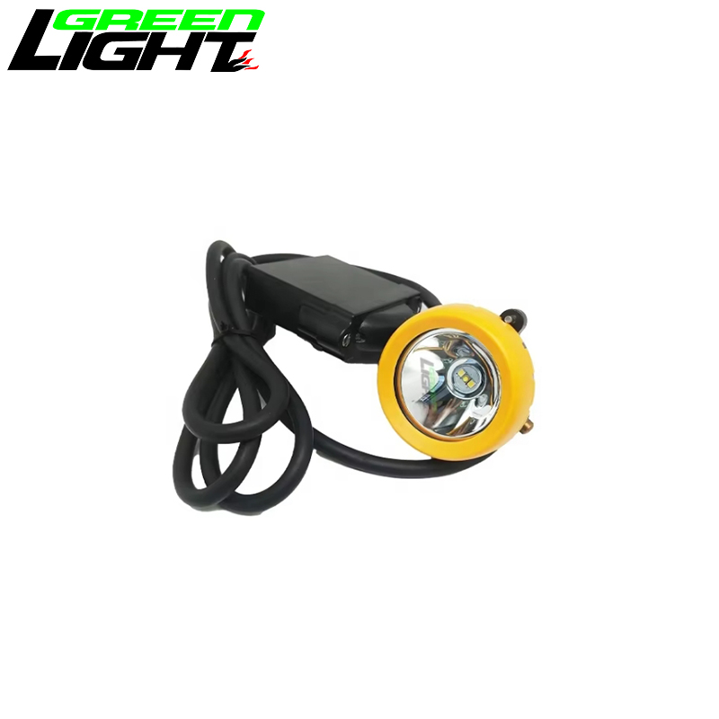 3.7V 216lumen 10000lux 7800mah Coal Miner Headlamp Low Power Warning Function