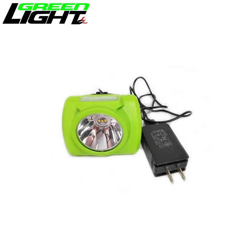 Compact Size Impact Resistant Smart OLED Screen IP68 Mining Headlamp 7Ah USB Charging Coal Mine Lamp