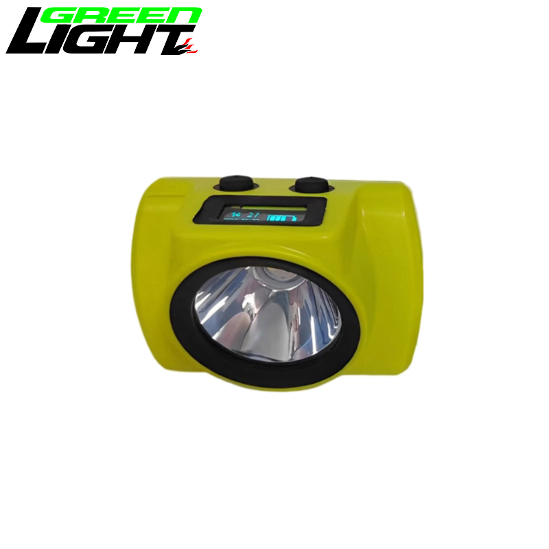 Super Bright 3W OLED Screen Led Miner Helmet Light 25000lux Cordless Cap Lamp