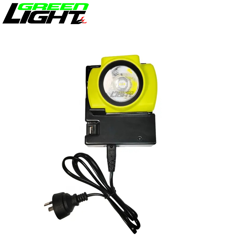Water-proof IP68 Explosion-proof Super Bright 25000LUX Cordless Mining Cap Lamp 7Ah Battery Capacity