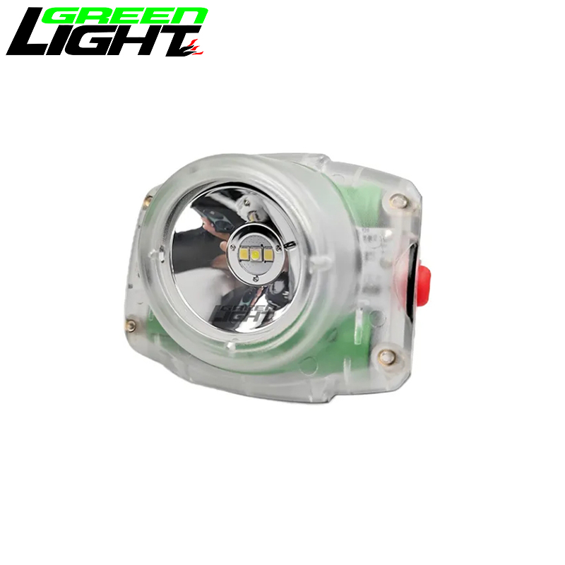 Mini Size 13000lux IP68 Miner Cordless Cap Lamp Safety Helmet Lamp 3.5Ah