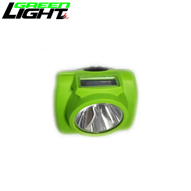 Compact Size Impact Resistant Smart OLED Screen IP68 Mining Headlamp 7Ah USB Charging Coal Mine Lamp