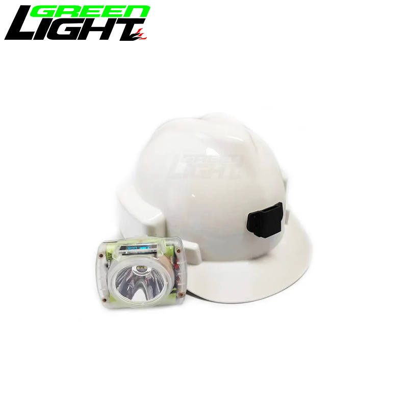 Best High Power 25000lux Led Explosion-proof Miners Cap Lamp 7Ah OLED Screen Mining Lamps wholesale