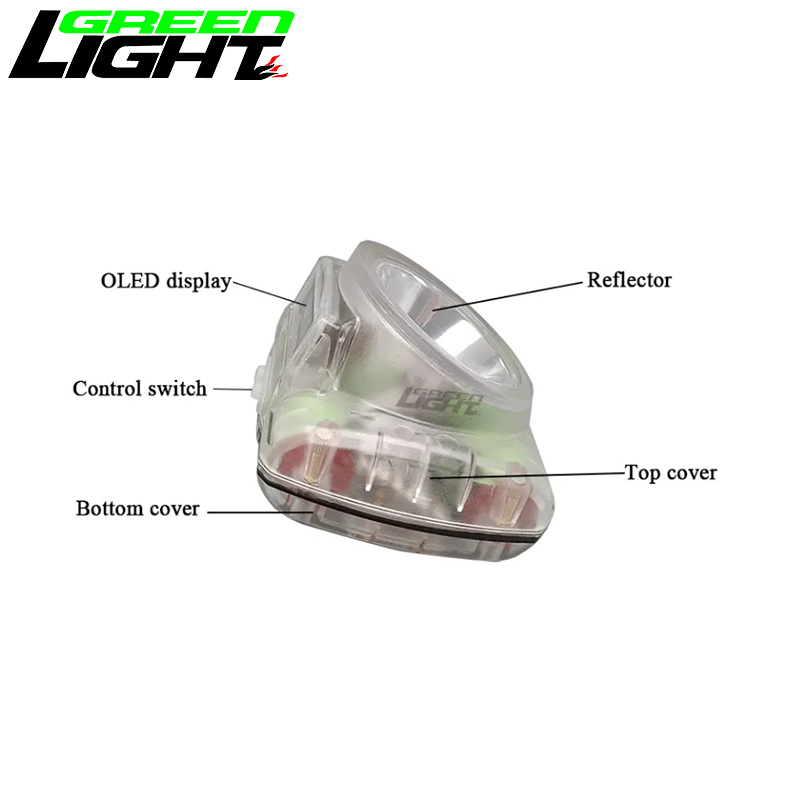 Impact Resistant 7ah 385lum Rechargeable Miner Headlamp 1200 Battery Cycles