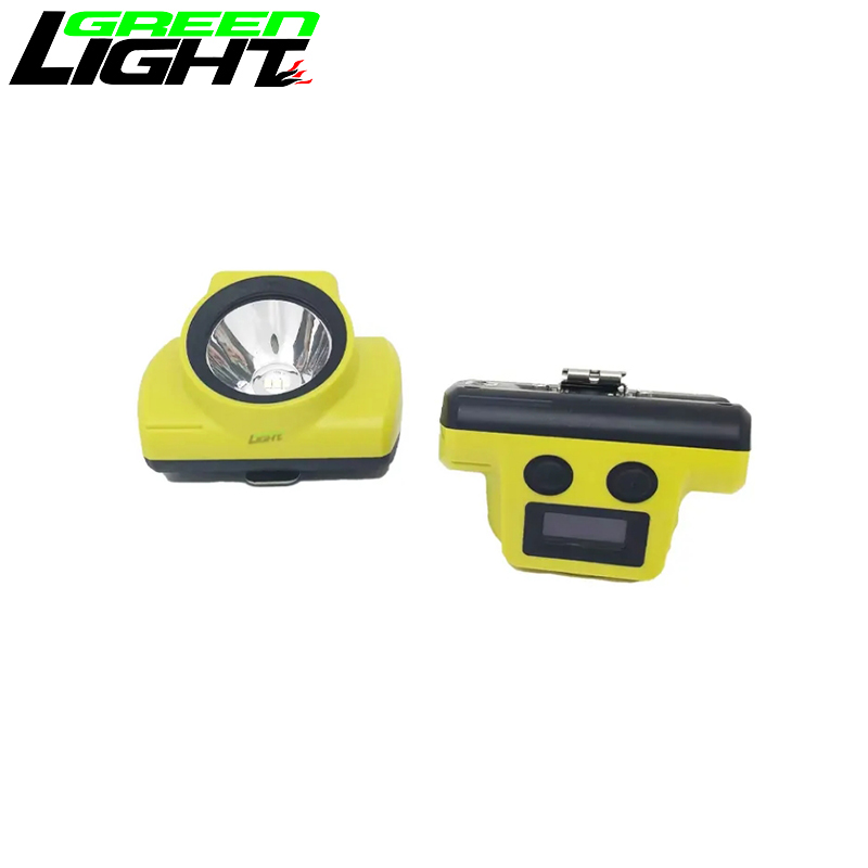 Premium Oled Display 7Ah 25000lux Cordless Led Helmet Lamp 30hrs Long Lighting Time