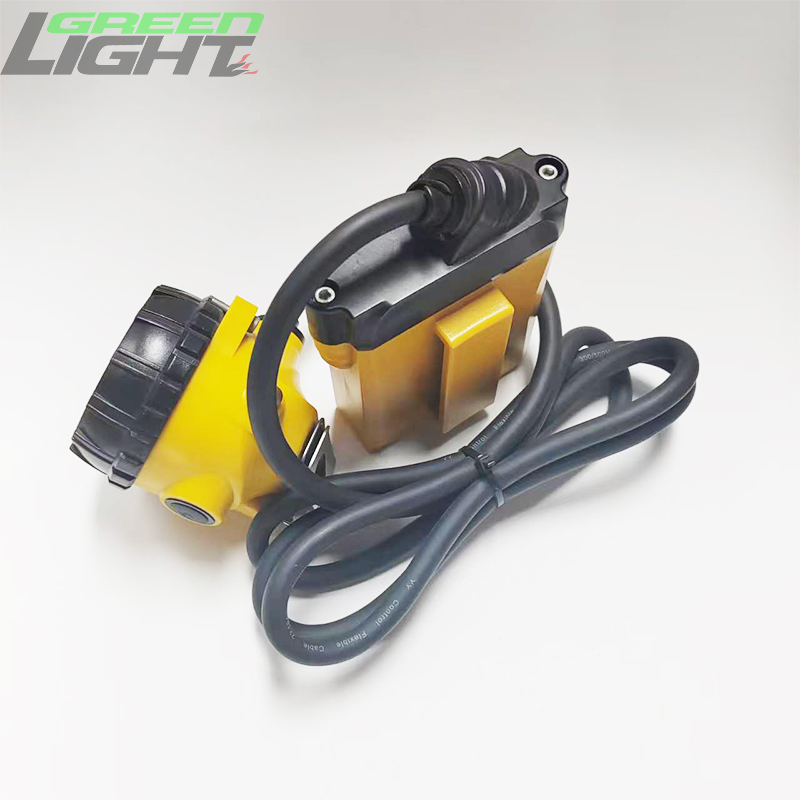 High Power 25000lux 3W Led Explosion-proof Miners Cap Lamp 10.4Ah Battery Capacity