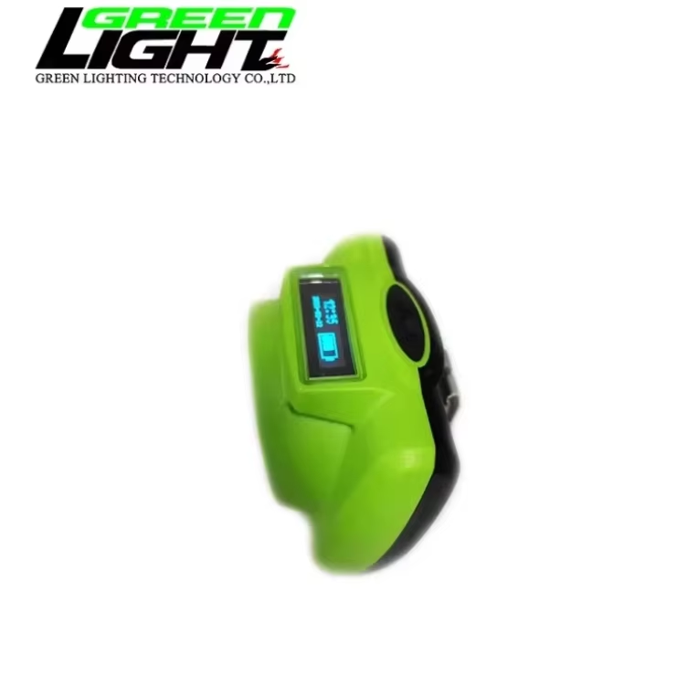 Best 232lum 15000lux Led Mining Helmet Light OLED Screen Flame Resistant Miner Cap Light wholesale