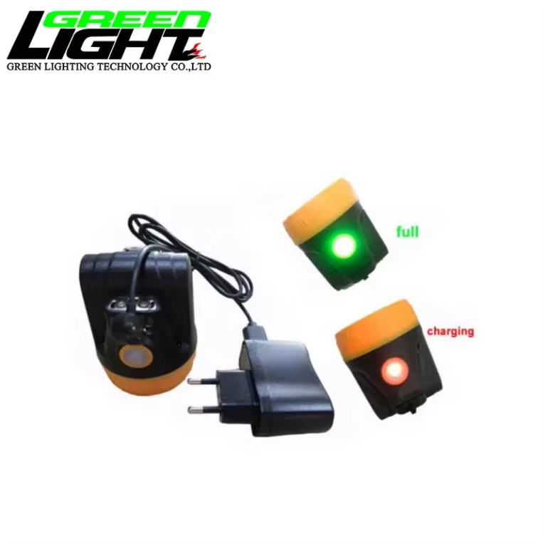3.8Ah 10000lux Led Cordless Miner Safety Cap Lamp with Magnetic USB Charger