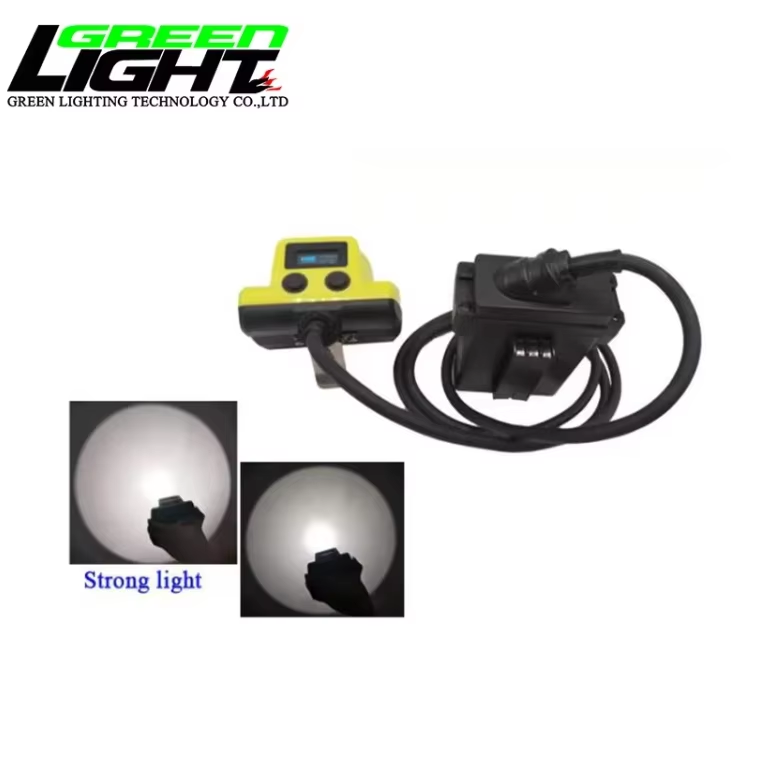 Explosion-proof IP68 Led Coal Mine Lamp 14Ah 25000LUX Corded Mining Light